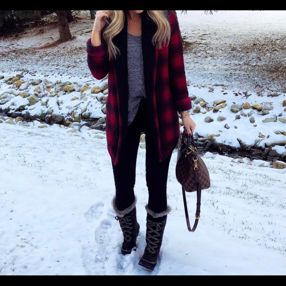 Abercrombie Sherpa Lined Cardigan